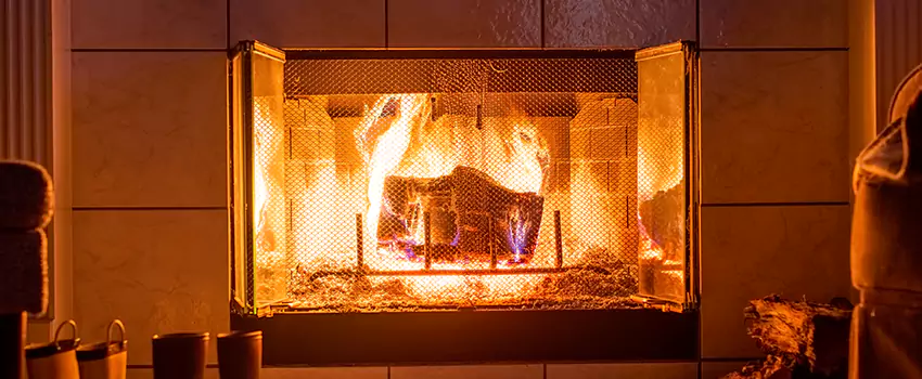 Mendota Hearth Landscape Fireplace Installation in Roanoke, Virginia